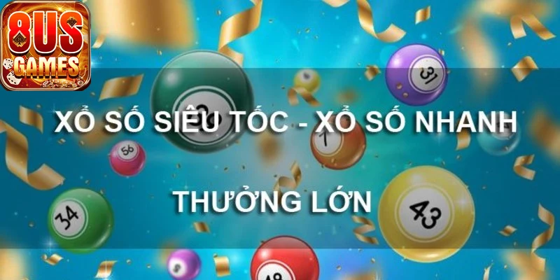 Giao diện xổ số siêu tốc 8us trực quan, dễ sử dụng